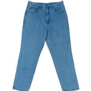 Vintage Zana Di Jeans Womens 18 34X29 Light Wash‎ Hi Rise Relaxed Tapered Street